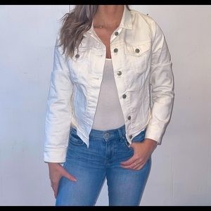 White jean jacket